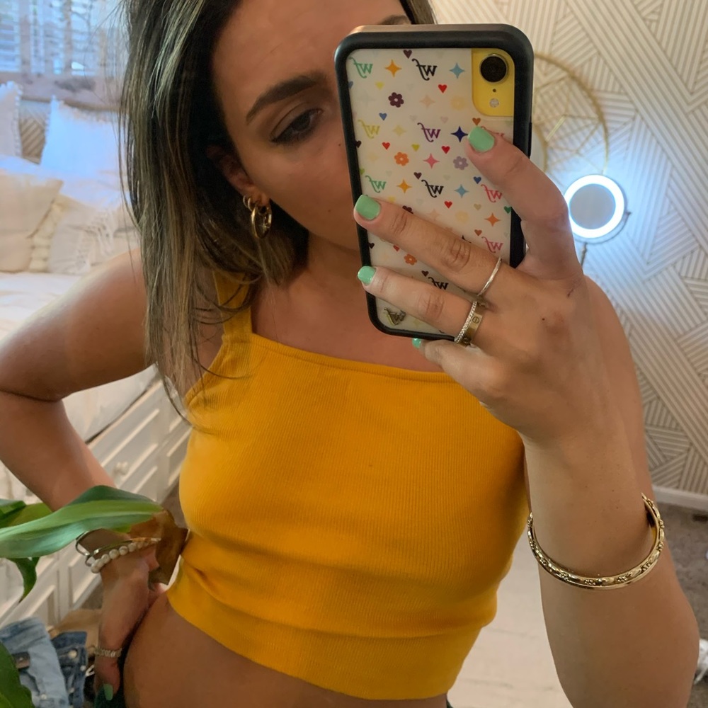 Mustard Yellow Forever 21 Crop Top 💛